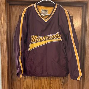 Minnesota Burgundy Jacket with Yellow Trim